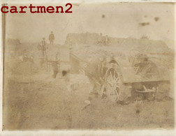 PHOTOGRAPHIE ANCIENNE : SCENE DE BATTAGE AGROCULTURE BATTEUSE TRACTEUR CAMPAGNE FERME FENAISON TRACTOR - Tracteurs