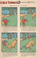 ILLUSTRATEUR BENJAMIN RABIER PUBLICITE CHAUSSURES RAOUL MAURICE ET LE LOUP FABLE BANDE DESSINEE HUMOUR LOUP WOLF - Rabier, B.