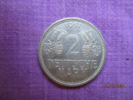 Germany 2 Deutsche Mark 1951 F - 2 Marcos