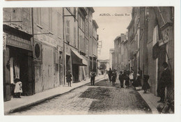 CPA13/AURIOL GRANDE RUE TRES BELLE CARTE ANIMEE RARE PEU CONNUE NON CIRCULEE TBE - Auriol