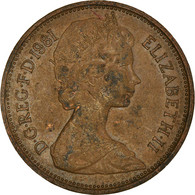 Monnaie, Grande-Bretagne, Elizabeth II, 2 New Pence, 1981, TB+, Bronze, KM:916 - E. 2 Pence