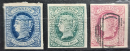 CUBA 1866 - MLH/canceled - Sc# 24-26 - Cuba (1874-1898)