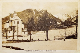Cartolina - Toceno ( Verbania ) - Sotto La Neve - 1920 Ca. - Verbania
