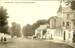 BELGIQUE BON SECOURS LA GRANDE DESCENTE DE LA ROUTE DE CONDE UN ARRET AU CAFE DE LA MONTAGNE S IMPOSE AVANT LA DESCENTE - Peruwelz