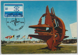 56913 -  BELGIUM -  POSTAL HISTORY - MAXIMUM CARD: 1974  OTAN  NATO - Sonstige & Ohne Zuordnung