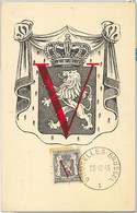 57017 - BELGIUM - POSTAL HISTORY: MAXIMUM CARD 1945 - HERALDRY Lions ROYALTY - Sonstige & Ohne Zuordnung