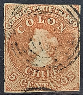 CHILE 1853 - Canceled - Sc# 2 - Chili