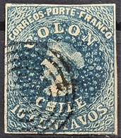CHILE 1854 - Canceled - Sc# 5 - Chile