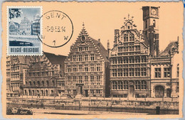 57043 - BELGIUM - POSTAL HISTORY: MAXIMUM CARD 1953 - ARCHITECTURE - Other & Unclassified