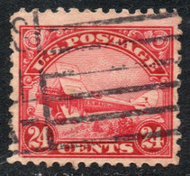 USA - ESTADOS UNIDOS Sello Aéreo AVIÓN DE HAVILLAND Año 1923 – Valorizado En Catálogo € 45,00 - 1a. 1918-1940 Used