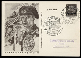 1941, Deutsche Besetzung II. WK Luxemburg, P 5/04, Brief - Occupation 1938-45