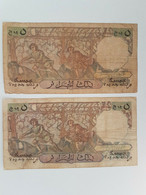 Algeria 5 Francs 1959 P-118 A Two Notes With Different Dates Fine Condition Look At The Picture - Algérie