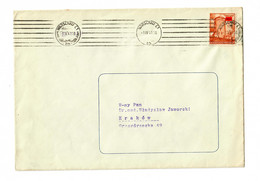 GG: Drucksachen Brief Warschau Knoll AG 1941 Nach Krakau - Besetzungen 1938-45