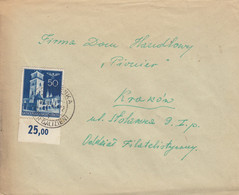 GG: Brief An Das Handelshaus Pionier In Krakau - Occupation 1938-45