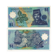 Brunei Darussalam 1 Ringgit Dollar 1996 First Prefix C/1  Polymer UNC P-22 - Brunei