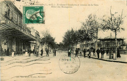 Marmande * Le Boulevard Gambetta Et Avenue De La Gare * Hôtel Des Messageries * Kiosque - Marmande