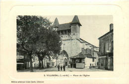 Villeréal * La Place De L'église * Débit De Tabac Tabacs - Andere & Zonder Classificatie