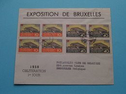 EXPOSITION De BRUXELLES ( Enveloppe Pavillon CCCP / Expo 1958 Brussels ) + 4 Stamps ( See SCANS ) ! - 1958 – Bruselas (Bélgica)