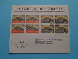 EXPOSITION De BRUXELLES ( Enveloppe Pavillon CCCP / Expo 1958 Brussels ) + 4 Stamps ( See SCANS ) ! - 1958 – Brussels (Belgium)