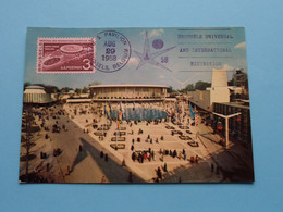 EXPOSITION De BRUXELLES ( Postcard With U.S. Paviljon / Expo 1958 Brussels ) Egicarte ! - 1958 – Bruselas (Bélgica)