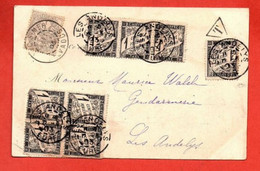 Carte Luc-sur-Mer  Taxée 1903 - Lettere Tassate
