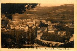 Malzieu Ville * Vue Générale Et Le Pont Sur La Truyère * Panorama - Sonstige & Ohne Zuordnung