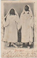 TUNISIE. Mauresques   (Deux Femmes Voilées En Tenue Typique Blanche ) - Tunisia