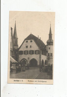 BENFELD I E RATHAUS MIT SCHLOSSGASSE 1918 - Benfeld