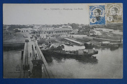 AJ9 INDO CHINA   BELLE  CARTE RARE  1907 ++HAIPHONG  TONKIN  POUR LE HAVRE +AFFRANCH.INTERESSANT - Storia Postale