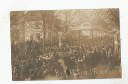 BENFELD EINZ D FR 21 11 1918 (BENFELD BAS RHIN CARTE PHOTO CELEBRATION POUR LA FRANCE DE L'ALSACE LORRAINE) - Benfeld