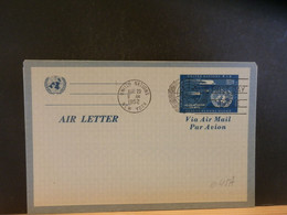 AEROGRAMME 645A:  AIR LETTER 1952 UN - Luftpost
