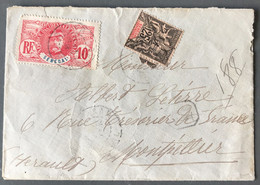 Sénégal N°15 Et 34 Sur Enveloppe TAD DAKAR 22.5.1908 + TAD LOANGO à Marseille Au Verso - (B1270) - Covers & Documents