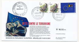 BELGIQUE - Session Parlement Européen - BRUXELLES - 19/9/2001 - "Lutte Contre Le Terrorisme" - Cartas & Documentos