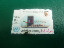 State Of Qatar - United Nations - Val 15 Dirhams - Postage - Multicolore - Oblitéré - Année 1975 - - United Arab Emirates (General)