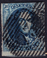 Stamps Belgium 1858 20c Used Lot#35 - 1849-1865 Medallones (Otros)