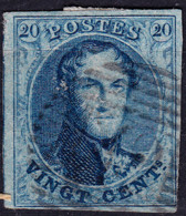 Stamps Belgium 1858 20c Used Lot#36 - 1849-1865 Medallones (Otros)