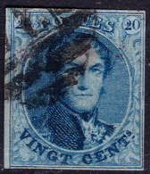 Stamps Belgium 1858 20c Used Lot#43 - 1849-1865 Medallones (Otros)