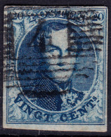 Stamps Belgium 1858 20c Used Lot#44 - 1849-1865 Medallones (Otros)