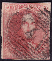 Stamps Belgium 1858 40c Used Lot#52 - 1849-1865 Medallions (Other)