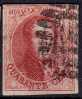 Stamps Belgium 1858 40c Used Lot#53 - 1849-1865 Medallones (Otros)