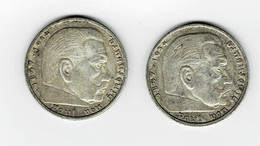 2 Piece 5 Mark - 5 Reichspfennig