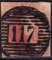 Stamps Belgium 1858 40c Used Lot#55 - 1849-1865 Medallones (Otros)
