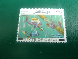State Of Qatar - Oil From The Sea - Val 4 Dirhams - Postage - Multicolore - Neuf Sans Charnière - - United Arab Emirates (General)