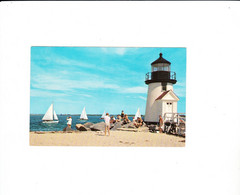 ETATS UNIS MASSACHUSETTS PHARE DE BRANT POINT LIGHT ILE DE NANTUCKET REGATE DE VOILIERS - Nantucket