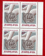 YUGOSLAVIA 1982  Young Pioneers Block Of 4 MNH / **.  Michel 1965 - Unused Stamps