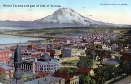 CPA -  Mount Tacoma And Part Of City Tacoma - Tacoma