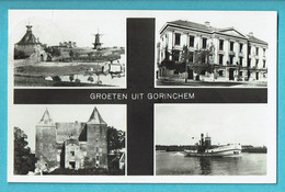 * Gorinchem (Zuid Holland - Nederland) * Groeten Uit Gorinchem, Moulin, Molen, Bateau, Boat, Chateau, Kasteel, Quai - Gorinchem