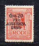 XP3197 - EGEO , Occupazione Tedesca 1943: 20+20 Cent Sassone N. 120  ***  MNH - Egeo (Occup. Tedesca)