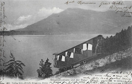 BÜRGENSTOCK BAHN → Bahn Mit Angestellten Auf Der Brücke Anno 1903   ►RAR◄ - Autres & Non Classés