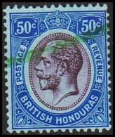 1922-1933. BRITISH HONDURAS. Georg V. 50 C.  (Michel 97) - JF512620 - British Honduras (...-1970)